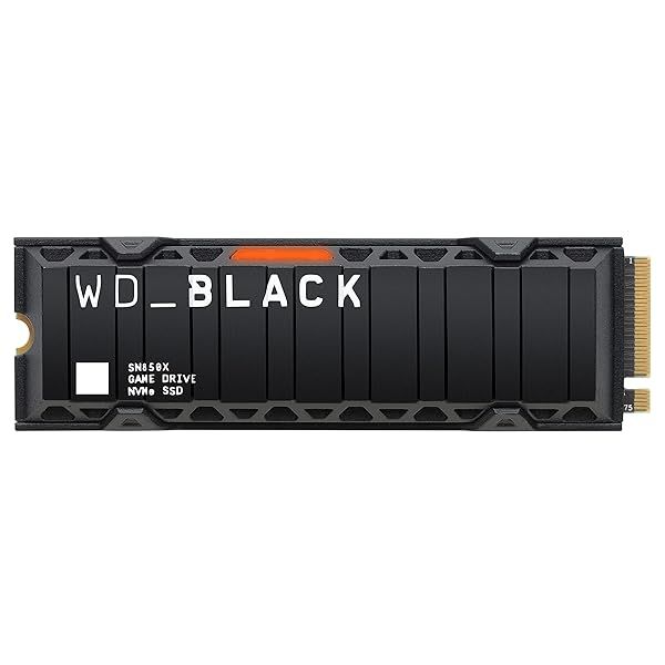 WD_BLACK 2TB SN850X NVMe Internal Gaming SSD with Heatsink for Playstation 5 Gen4 PCIe M2 2280 Up to 7300 MBs WDS200T2XHE