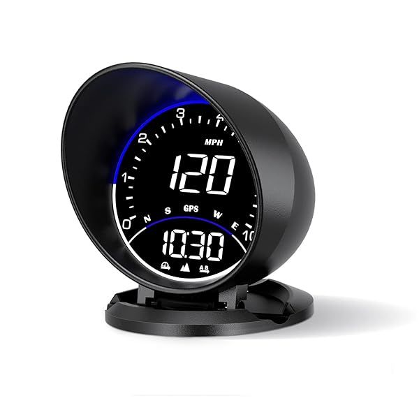 wiiyii Auto GPS Speedometer G6, Car HUD Head Up Display HD Display, Overspeed Alarm for All Vehicle