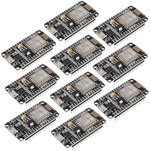 DORHEA 10Pcs ESP8266 CP2102 ESP-12E NodeMcu LUA WiFi Development Board for Arduino IDE and Micropython Projects