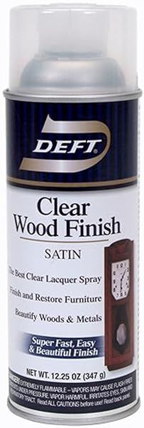 12.25 Oz Clear Wood Finish Satin - Set of 6 for Durable, Elegant Protection