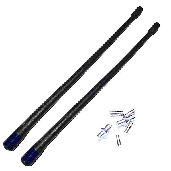 13 Inch Short Antenna Mast Flexible Rubber AM FM for 1989 to 2017 Electra Road Tour Ultra Classic Blue Pack of 2
