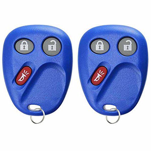 KeylessOption 3 Button Keyless Entry Remote Control Key Fob Replacement Blue