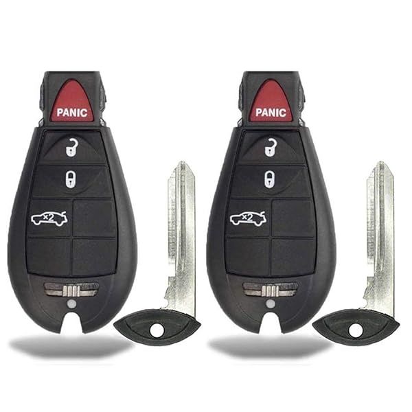 Keyless Entry Remote Start Car Key Fob for Chrysler 300 Challenger Charger Durango Jeep Grand Cherokee 4 Buttons M3N5WY783X IYZ-C01C