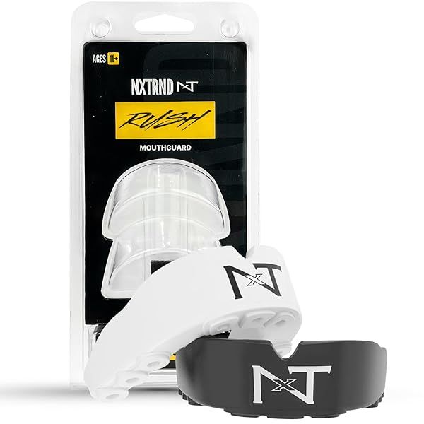 2 Pack Nxtrnd Rush Mouth Guard for Boxing & Sports - Black & White Protection