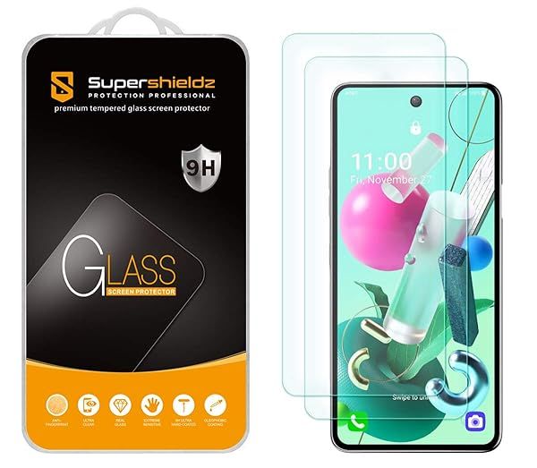 Supershieldz 2 Pack Tempered Glass Screen Protector for LG K92 5G Anti Scratch Bubble Free
