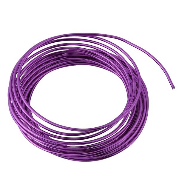 Hztyyier 200 Inch Anodized Aluminum Bonsai Training Wire 5m Roll 2mm Gauge Available in Purple Bronze Red Anti Rust and Durable