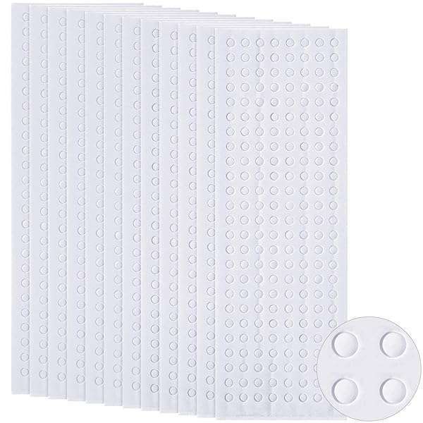 2400 Dual-Adhesive Foam Dots for Crafting | 3D Pop Dots, 12 Sheets, Perfect for DIY Art & Office Supplies