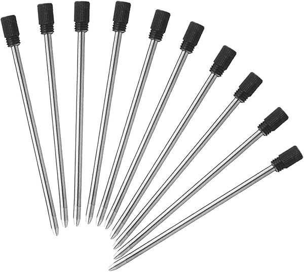 10 Pack Black Ballpoint Pen Refills - 2.75'' for Diamond Crystal Stylus & Standard Pens