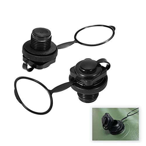2PCS Inflatable Boat Air Valve Replacement - Kayak, Raft, Air Mattress Plug for Rubber Dinghy & Pool Use