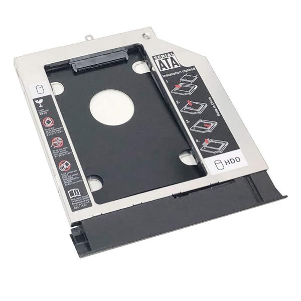2nd HDD SSD Caddy for Lenovo V110-15ISK/IKB - Hard Drive Tray with Bezel & Metal Bracket