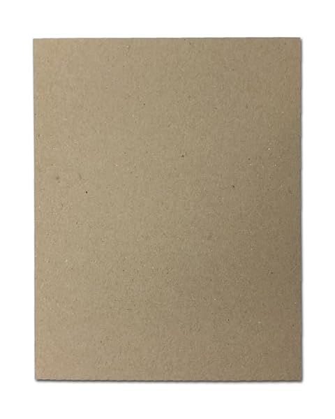 30pt Brown Kraft Chipboard 9x12 Inches Pack of 25 Durable Cardboard Sheets for Crafts and Projects