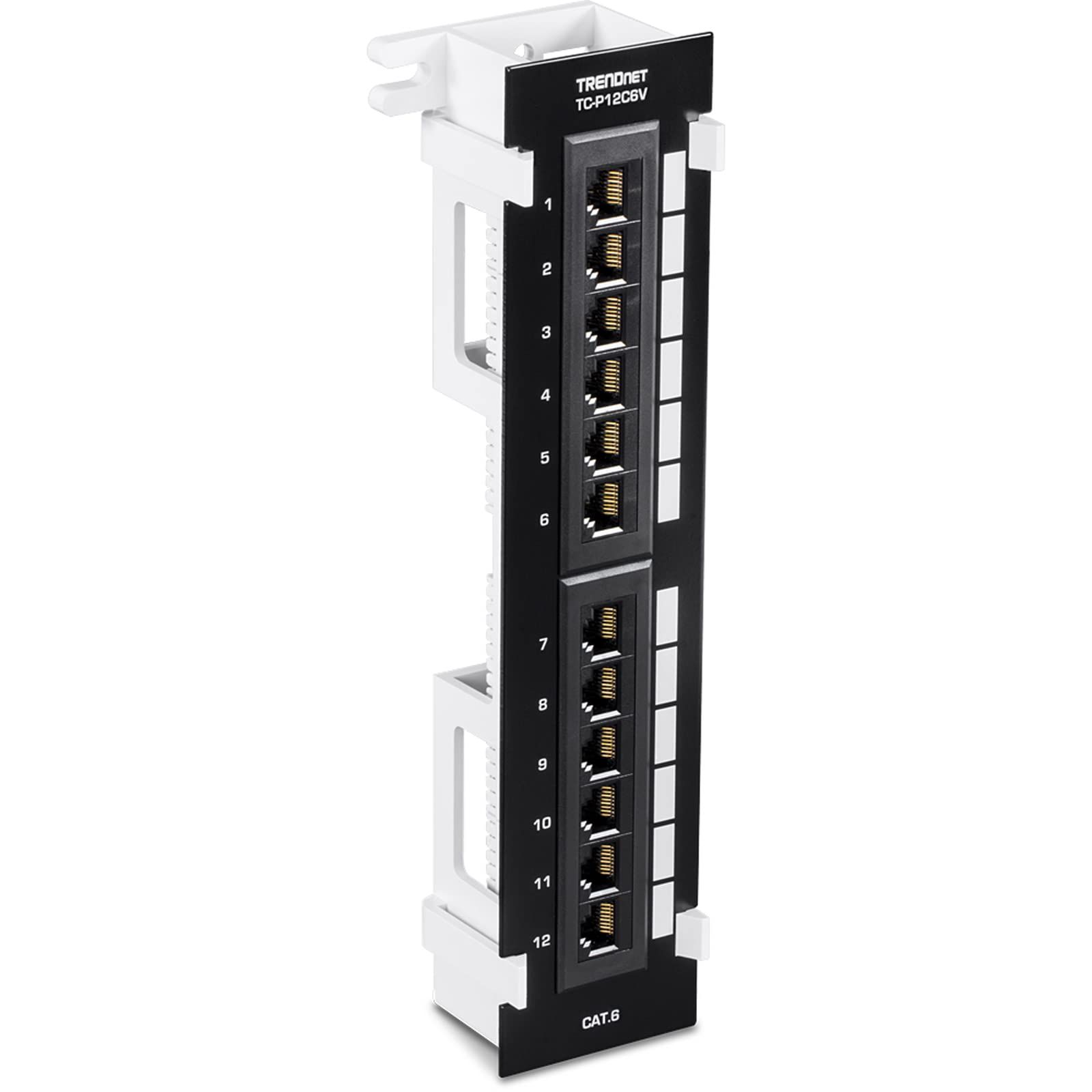 Buy TRENDnet 12-Port Cat6 Patch Panel - Wall Mount, 89D Bracket, Compatible with Cat5e & Cat6, Vertical/Horizontal Installation