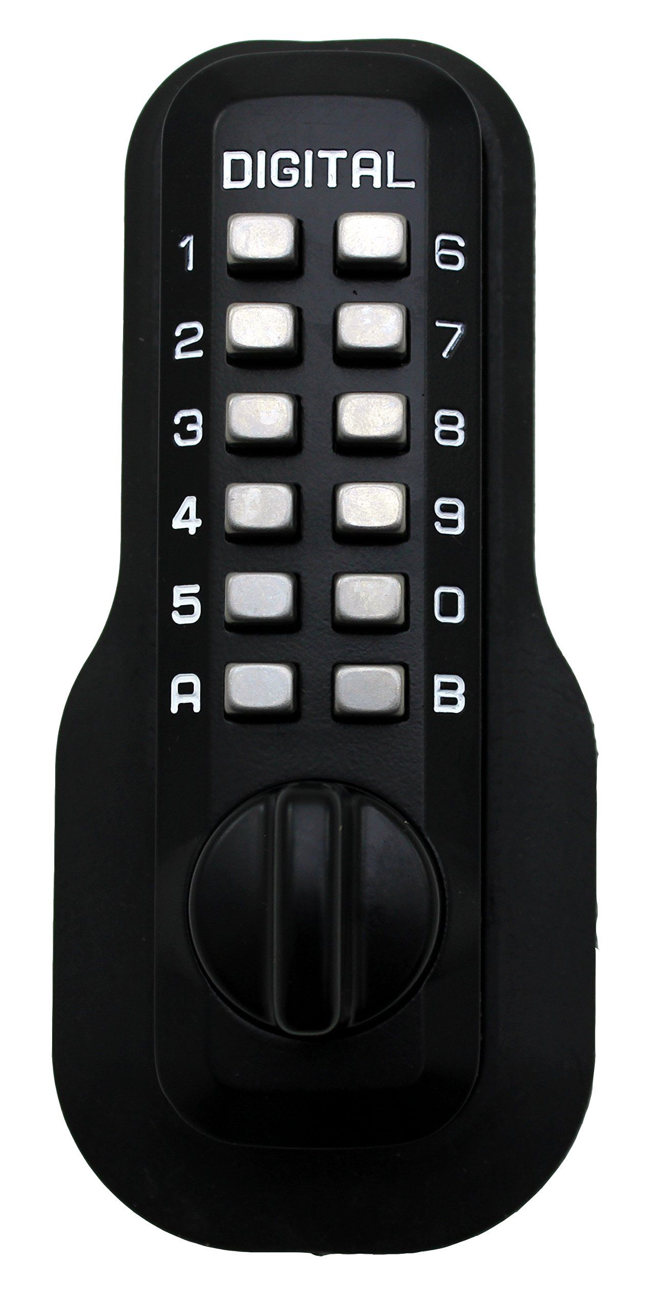 Secure Your Home with the M210 Jet Black Digital Door Lock - Keyless Mechanical Deadbolt