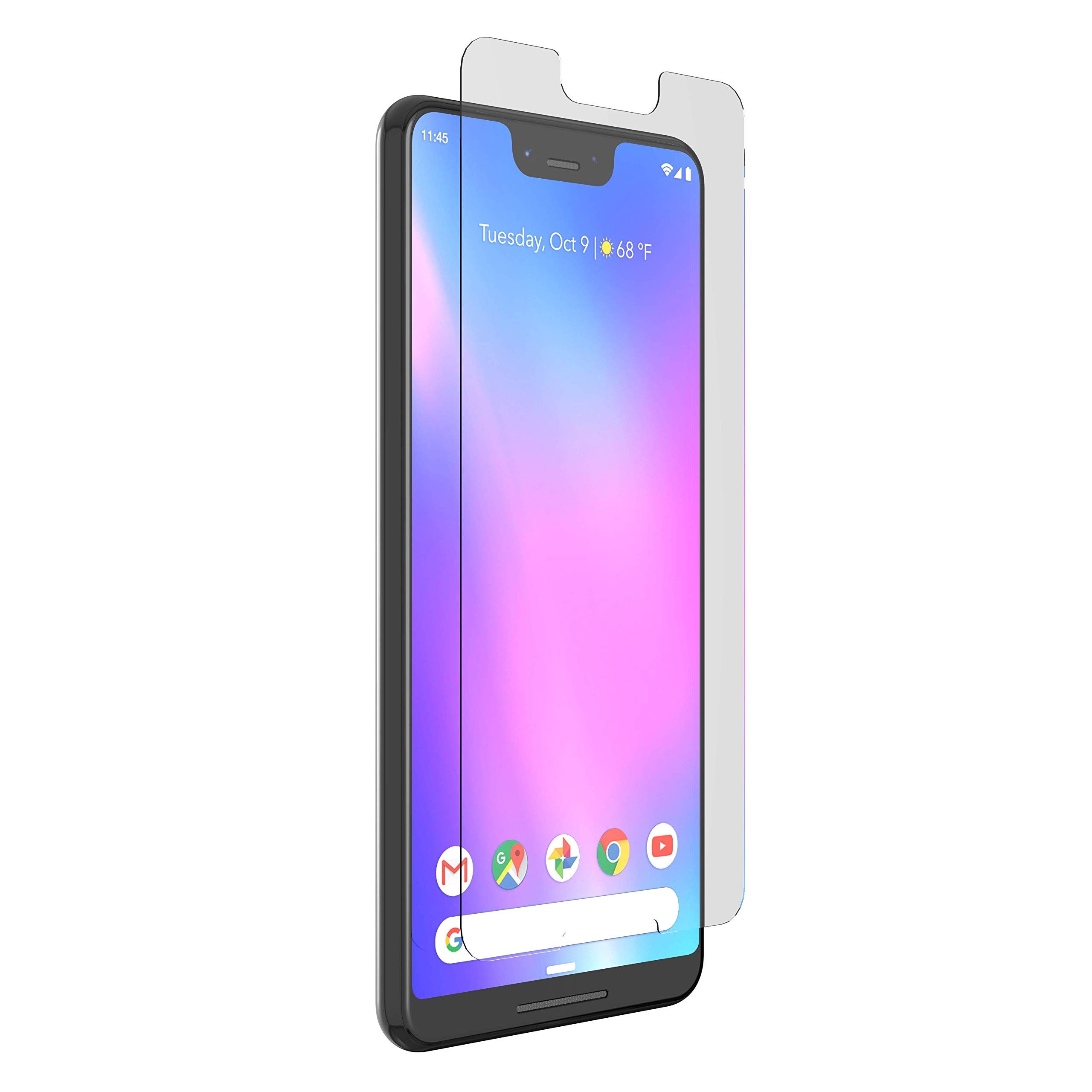 ZAGG InvisibleShield Glass+ VisionGuard: Eye Protection & Case-Friendly Screen Guard for Google Pixel 3XL