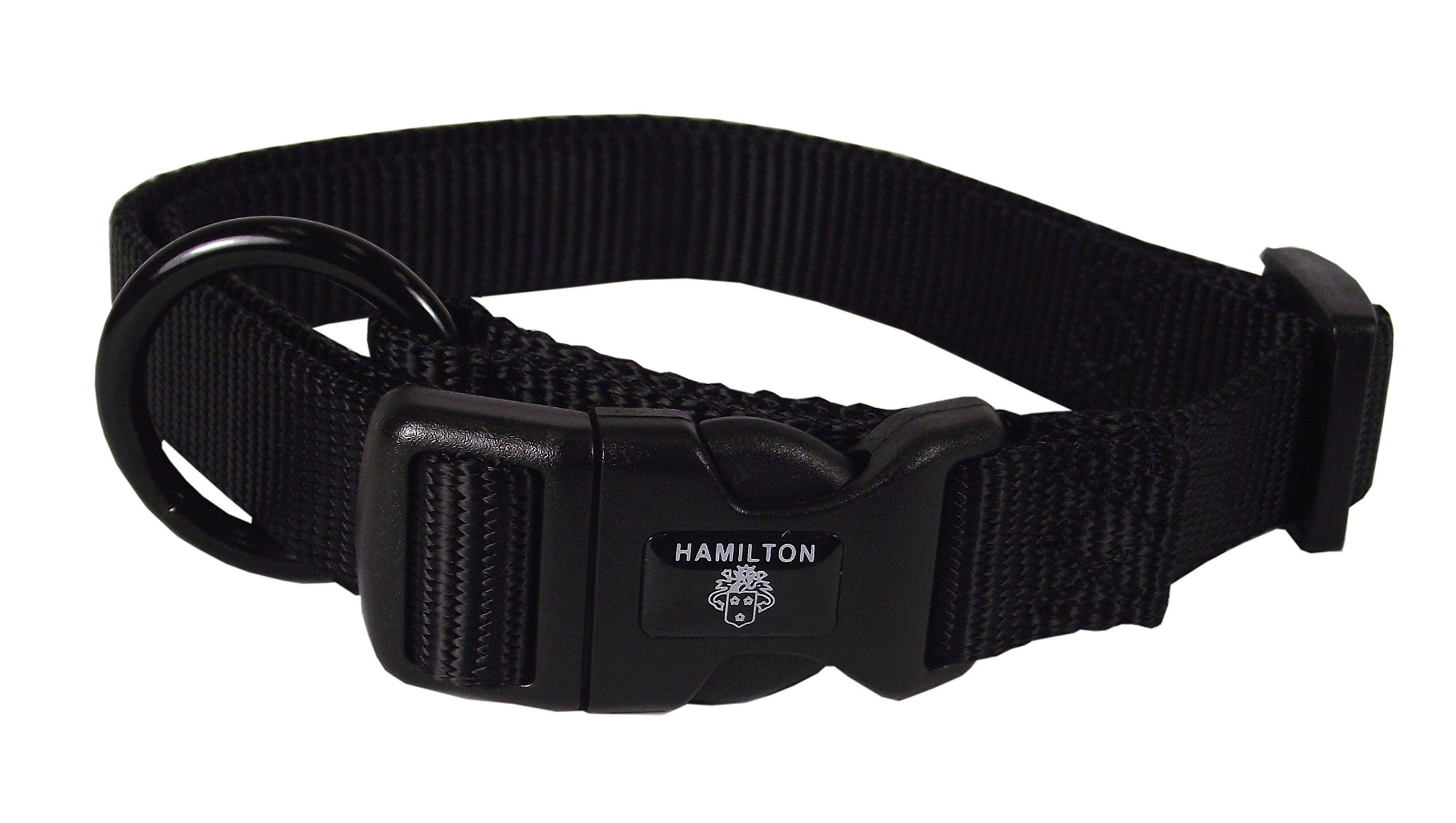 "Shop Hamilton Adjustable Nylon Dog Collar - Black, 1" x 18-26" for Comfort & Style"