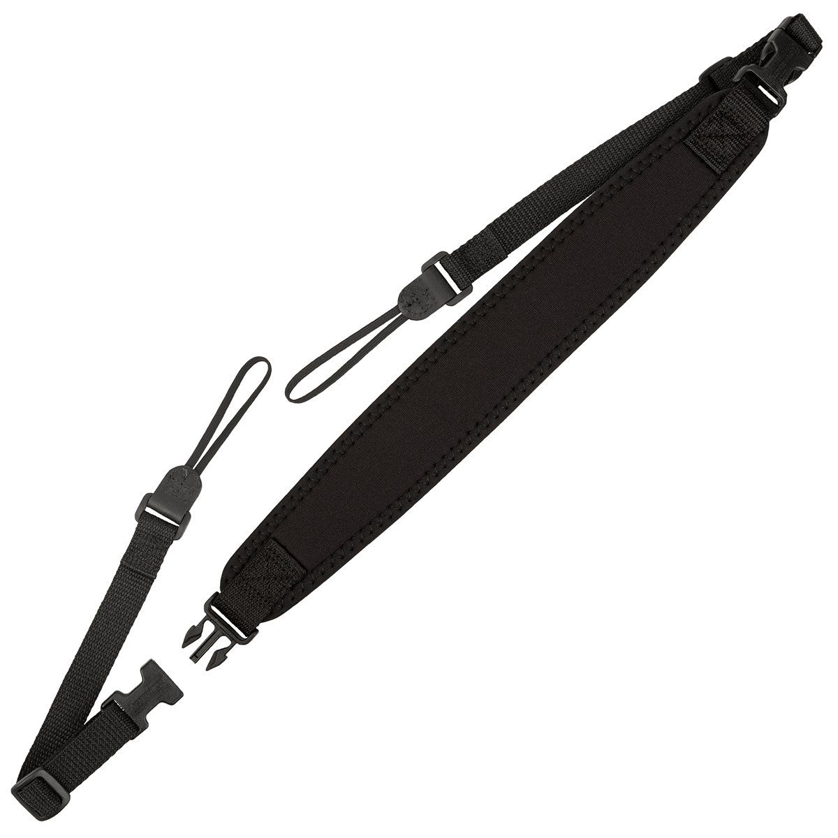 OP/TECH USA Super Classic Pro Loop Strap - Padded Neoprene Neck Strap for DSLRs & Binoculars (Black)