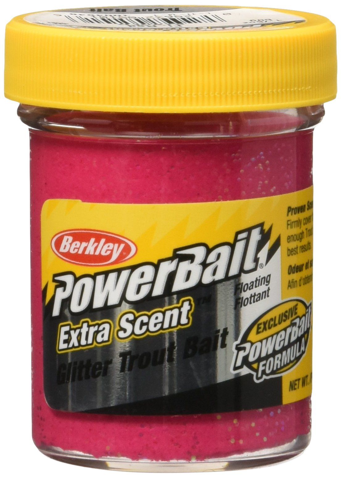 Buy Berkley PowerBait Glitter Trout Bait - Fluorescent Red, 1.75 oz Jar for Effective Fishing