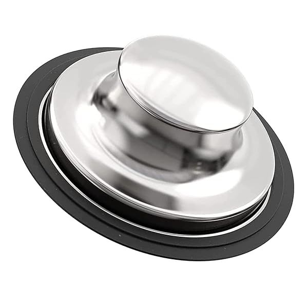 3.35 Inch Kitchen Sink Stopper for Garbage Disposal Stopper, Stainless Steel Garbage Disposal Plug Fits Standard Kitchen Drain Size of 3 1 2 Inch,