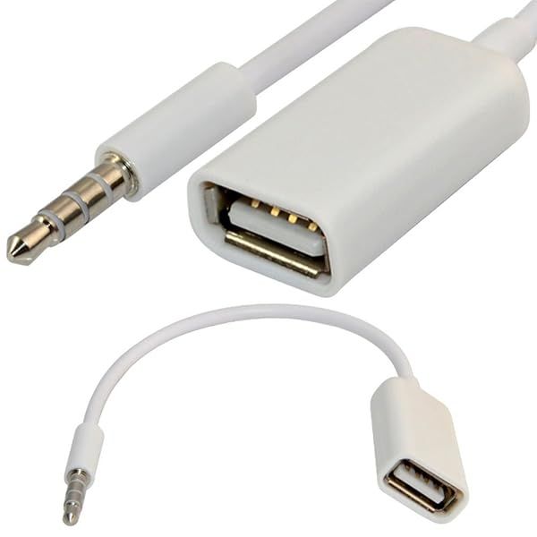 3.5mm Male AUX to USB 2.0 Female Converter Cable - High-Quality Audio Adapter