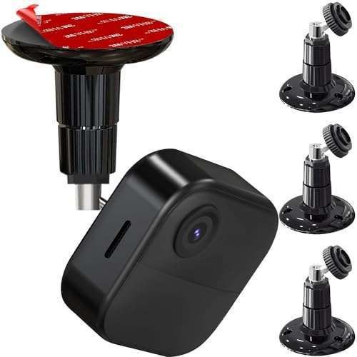 3PACK Screwless Wall Mount Bracket for Blink Outdoor 4th Gen & 3rd Gen and Indoor Camera Blink XT2,360 Degree Adjustable Strong Adhesive Mount?2 Ways Installation VHB Stick On or Screws, No Tools Need