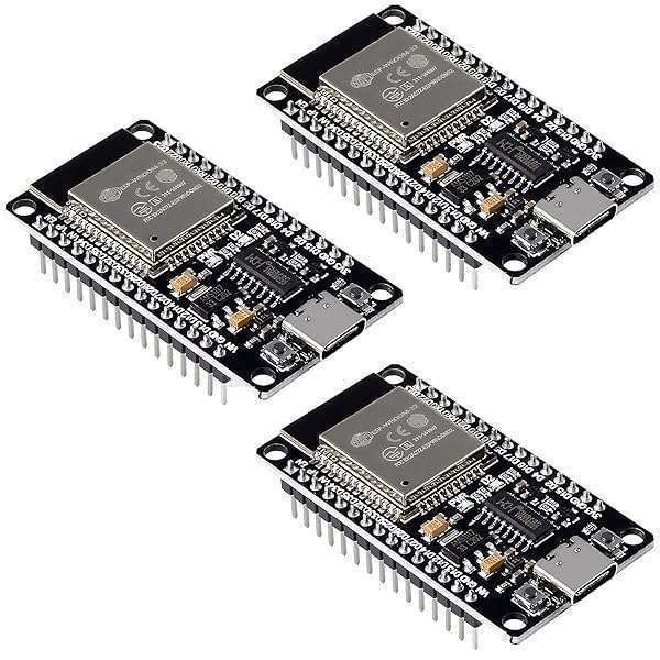 3PCS ESP32 Type C Development Board - WiFi & Bluetooth ESP-WROOM-32, Dual Core Microcontroller for NodeMCU Projects