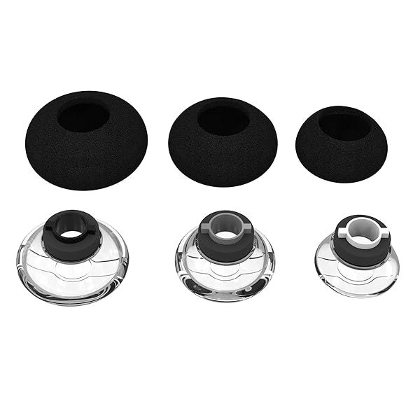 3X Earpieces for Plantronics Voyager Legend & 5200 Series - Foam Covers (L, M, S) Eartip Kit