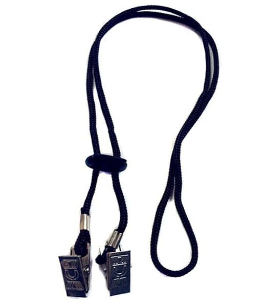 3pcs Adjustable Black Napkin Holders & Lanyard Clips for Adults, Babies & Elderly - Perfect Towel Bibs!