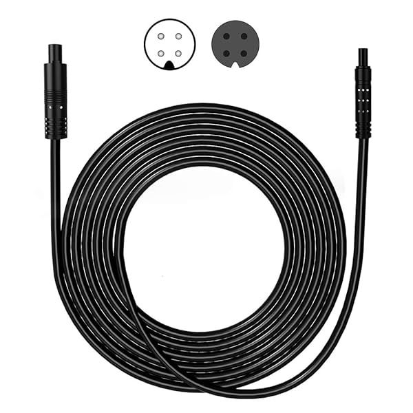 4-Pin 16.5ft Dash Cam Backup Camera Extension Cord - Enhance Your Car's Reverse Recording