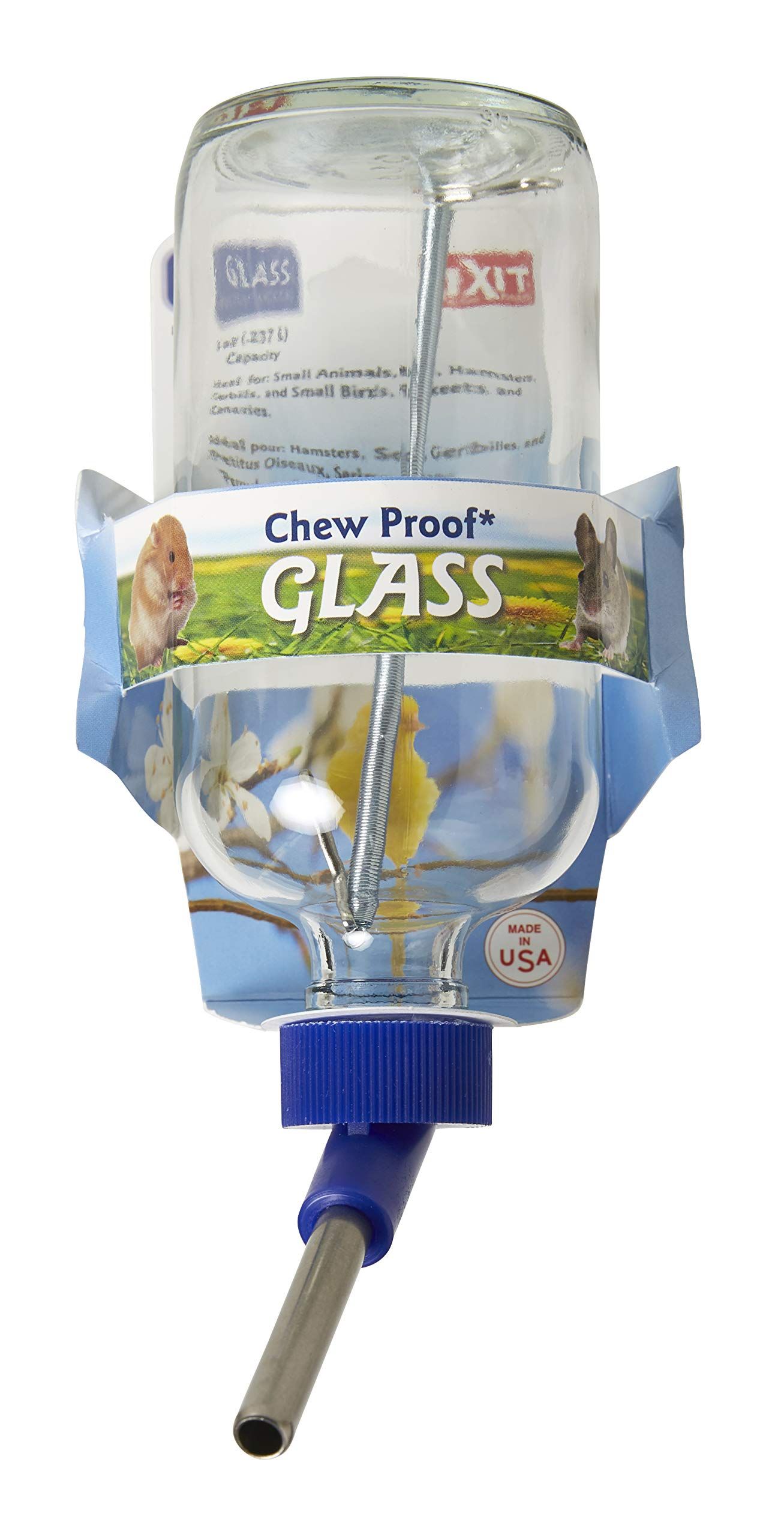 Buy Lixit 8oz Glass Water Bottles for Rabbits, Ferrets, Guinea Pigs & Small Pets - Durable & Leak-Proof!