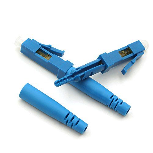 100-Pack FTTH LC/UPC Optical Fiber Cables - Quick Connectors for CATV Network (Single Mode)