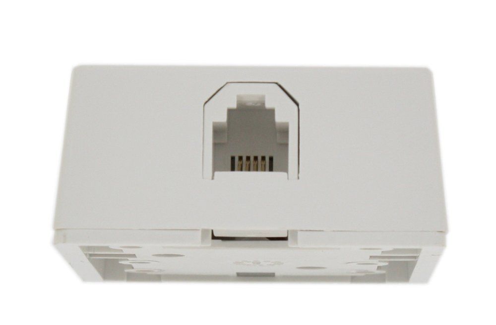 Leviton 4625A-24W 6P4C Surface Mount Jack - Type 625A2, Screw Terminal, White | Buy Now!