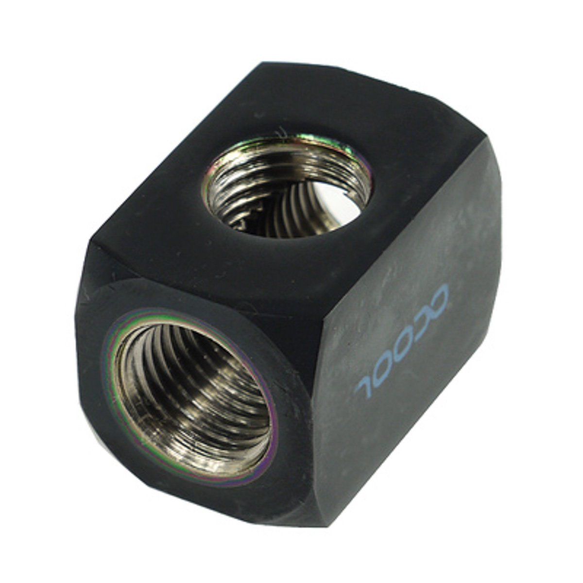 Alphacool 17030 HF T-Piece Connection Terminal G1/4 - Deep Black Water Cooling Fittings