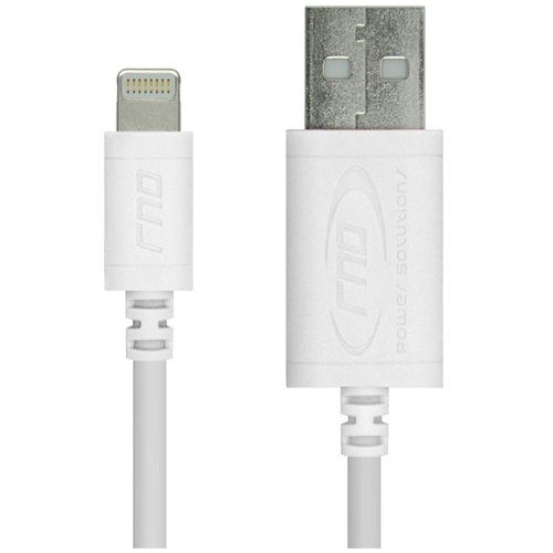 RND Power Solutions MFi Certified 10ft Lightning USB Cable for iPhone & iPad - Fast Charging & Durable (White)
