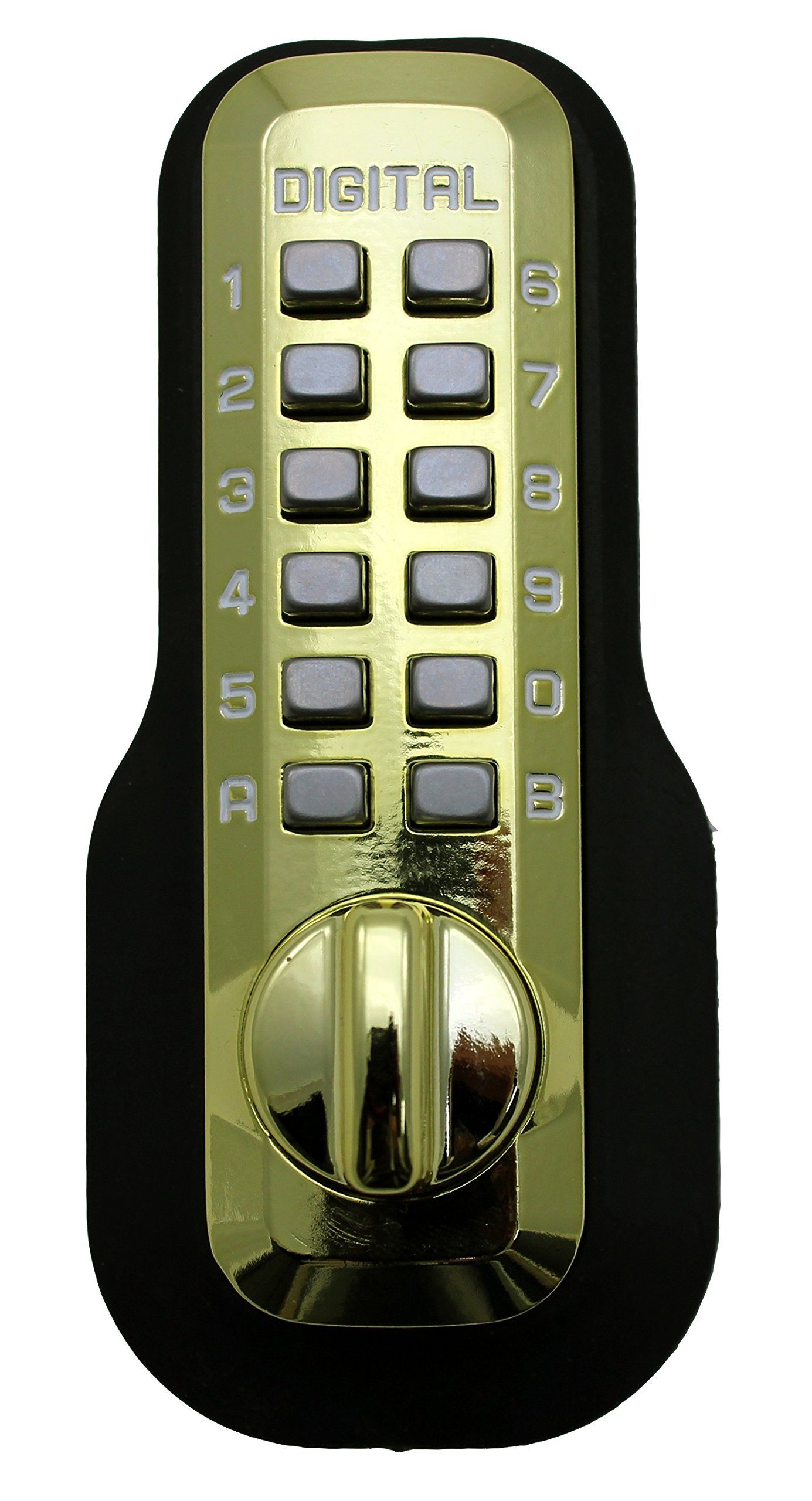 Secure Your Home with M210 Digital Door Lock: Keyless Deadbolt in Bright Brass Finish
