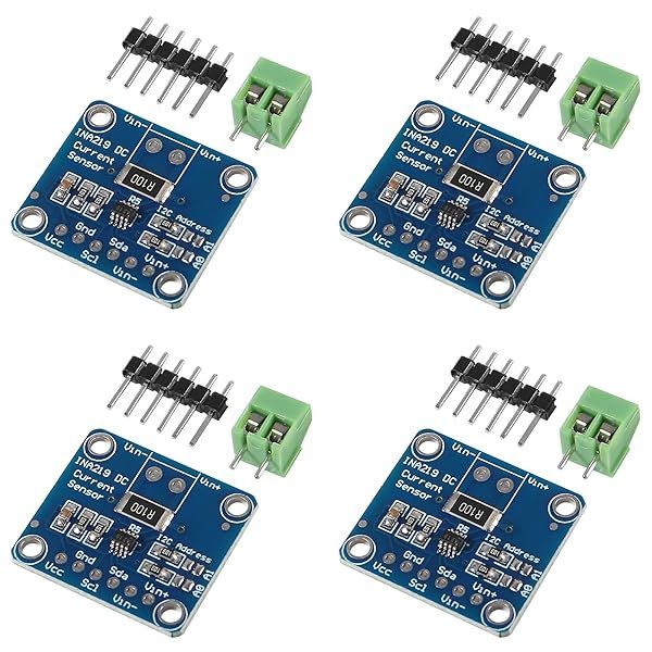 4Pcs INA219 I2C Bi-Directional DC Current Sensor Breakout Module - Power Supply Interface