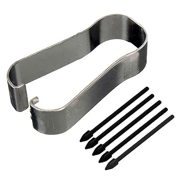 5-Piece Replacement Stylus Tips for Galaxy S21 Ultra, S22 Ultra, Tab S7 FE & More - Includes Tweezer (Black)