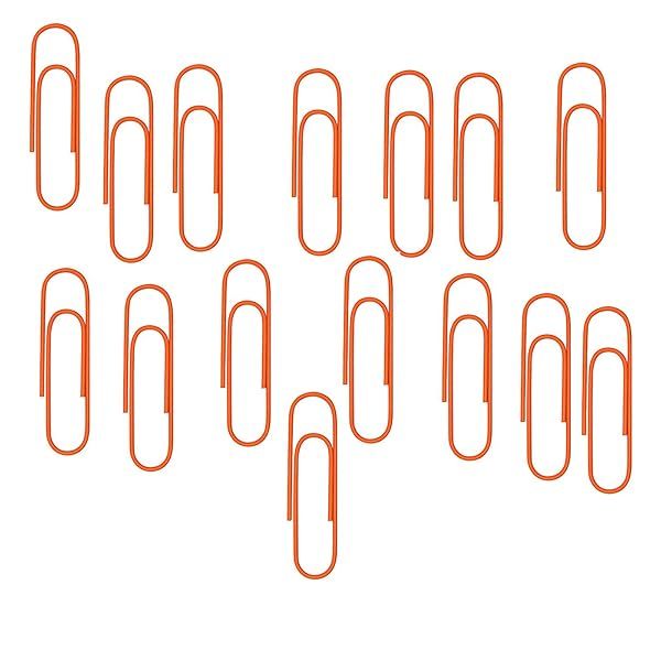 50 Pack 4 Inch Jumbo Paper Clips Assorted Colors Vinyl Coated Office Supplies Cute Paper Needle Multicolored Bookmark Orange