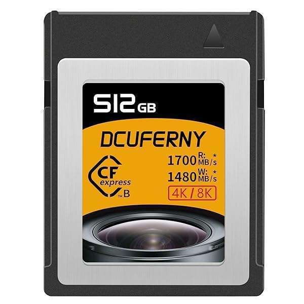 512GB CFexpress Type B Memory Card - 1700MB/s Read, 1480MB/s Write for 4K/8K Video - Compatible with Nikon, Canon, Panasonic, DJI