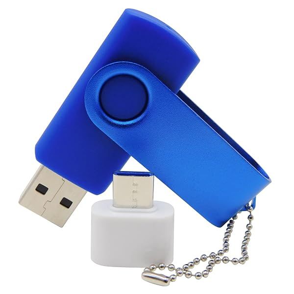512MB USB Flash Drive Type C OTG Thumb Drive Memory Stick for Students Blue Gift