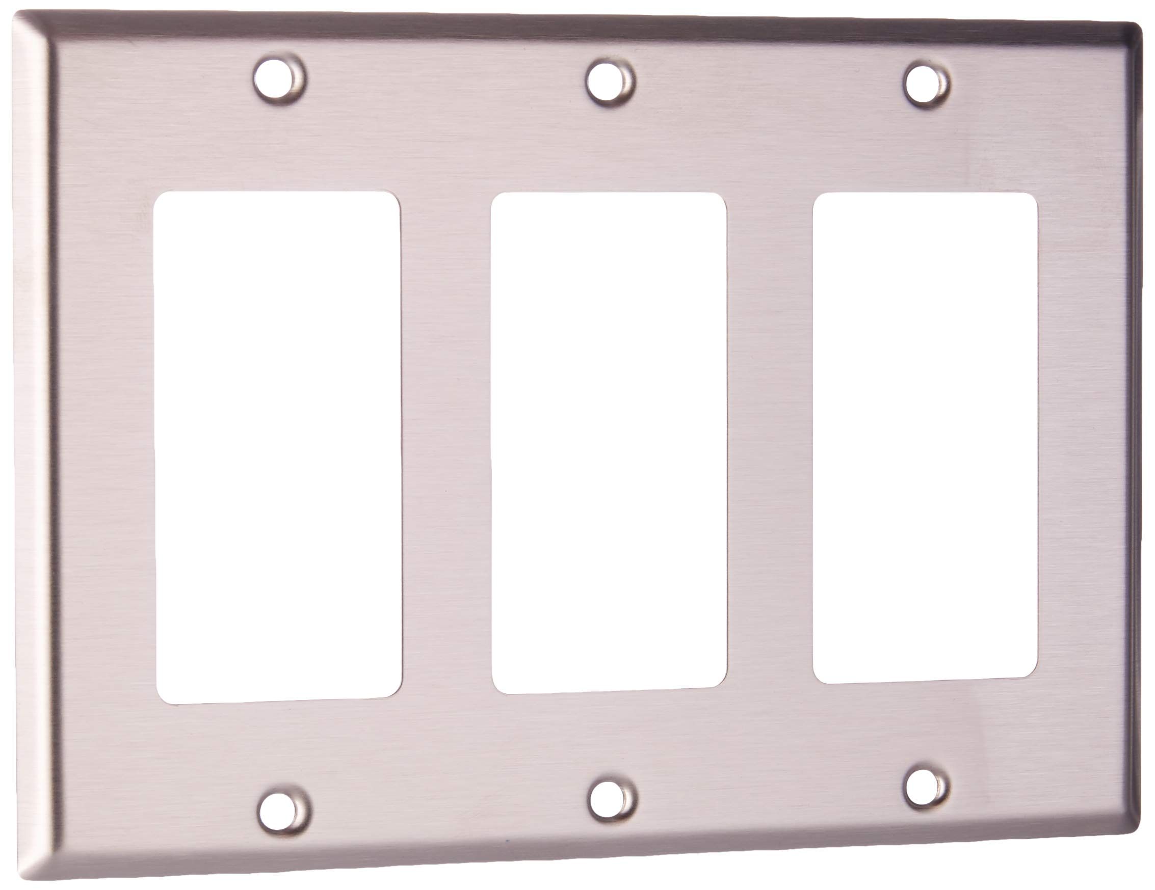 Leviton 84411-40 SS WP 3G Decora Standard Size: Durable Electrical Outlet Solution