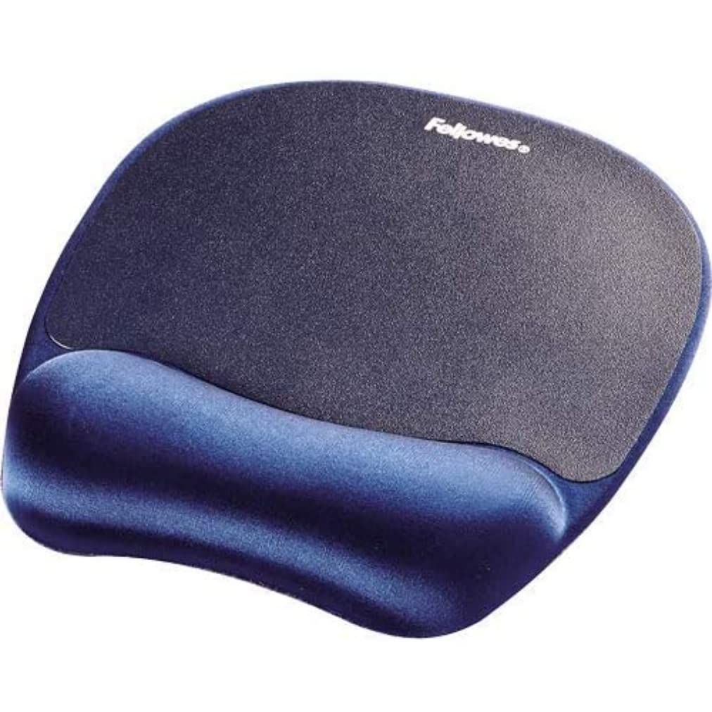 Fellowes Sapphire Memory Foam Mouse Pad & Wrist Support for Ultimate Comfort