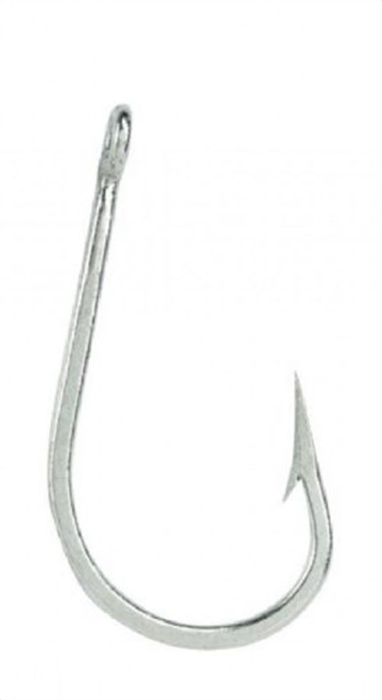 Mustad Southern & Tuna 8/0 Knife Edge Tapered Brazed Ring Hooks - Duratin Coating for Ultimate Durability