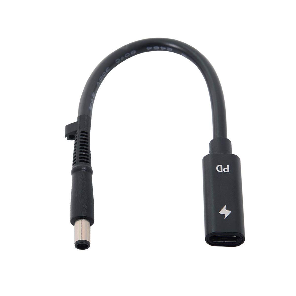 Type C USB-C to DC 7.4x5.0mm Power Cable for HP Laptops - Fast PD Charging 18-20V