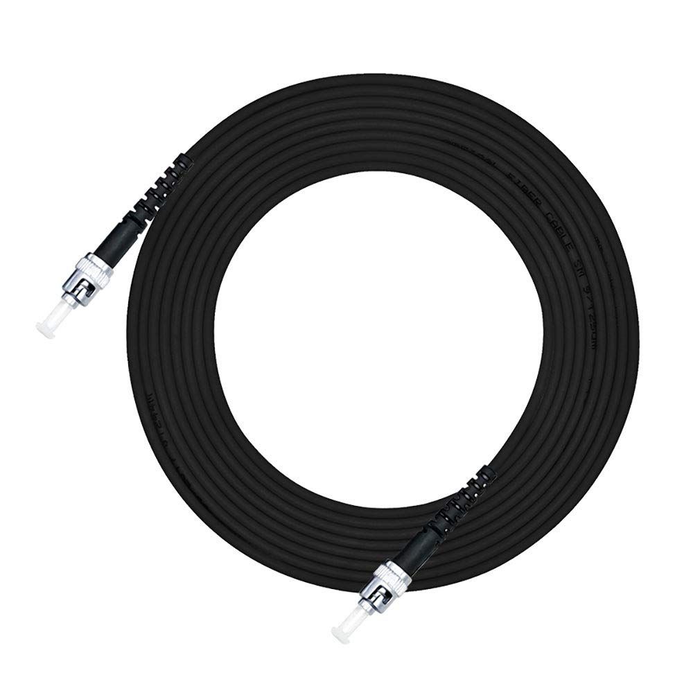 Jeirdus 20M LC to SC Outdoor Armored Fiber Optic Cable Jumper - Singlemode 9/125 SM Patch Cord (65ft)