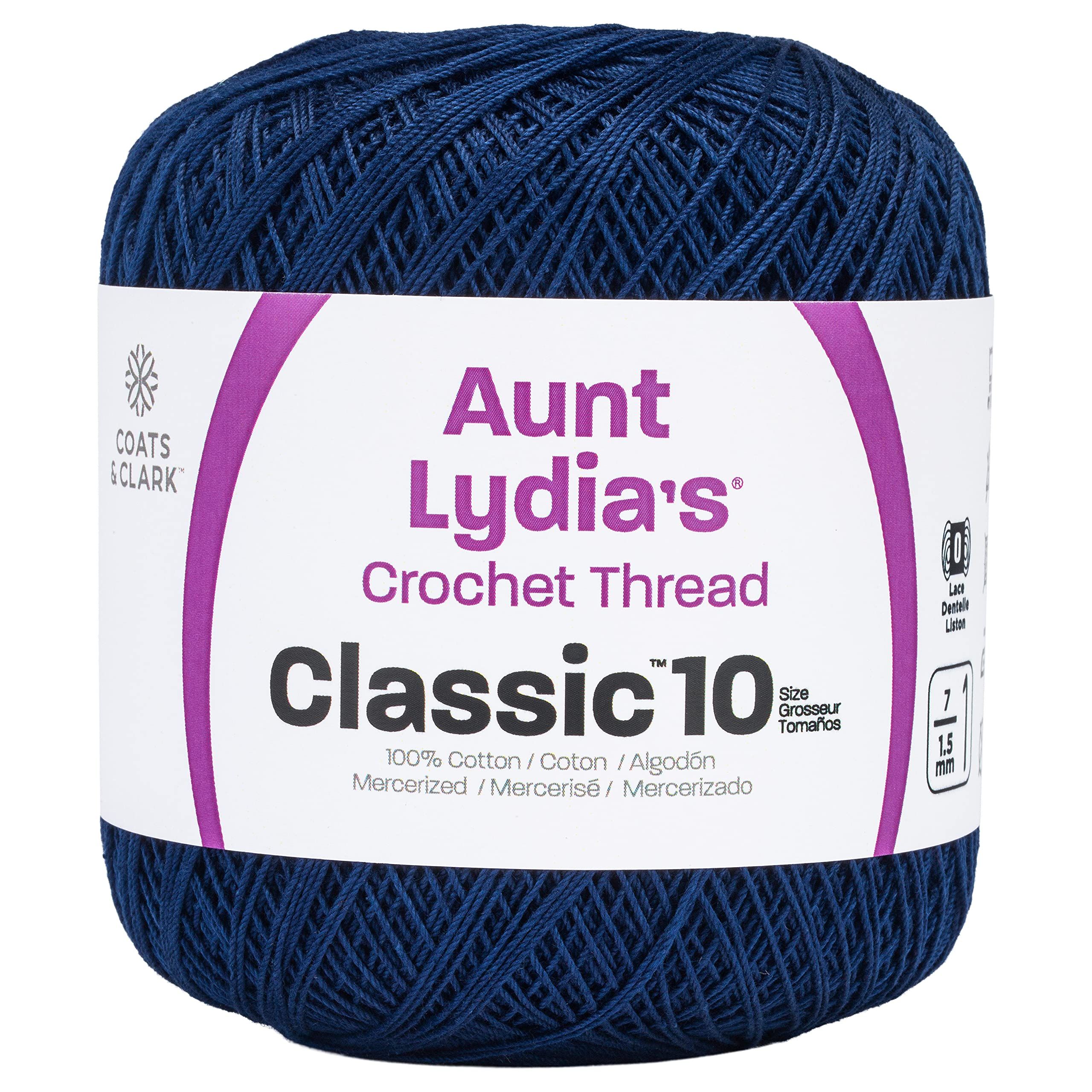 Coats Crochet Classic Thread 10 Navy - 1050 Feet for Perfect Crochet Projects