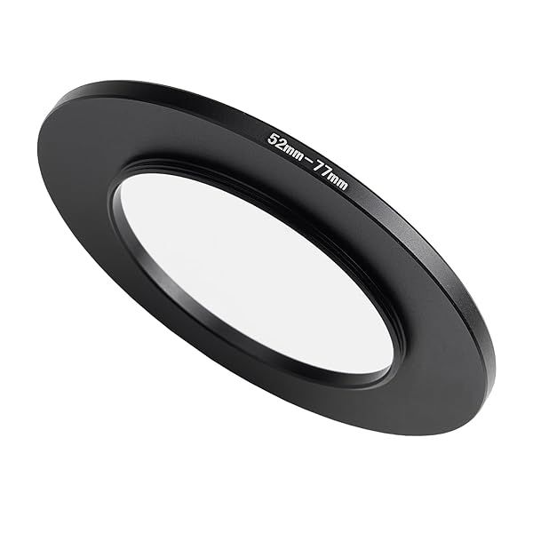 52mm to 77mm Step-Up Ring Filter Adapter for UV, ND, CPL - Metal Filter Adapter for All Brands