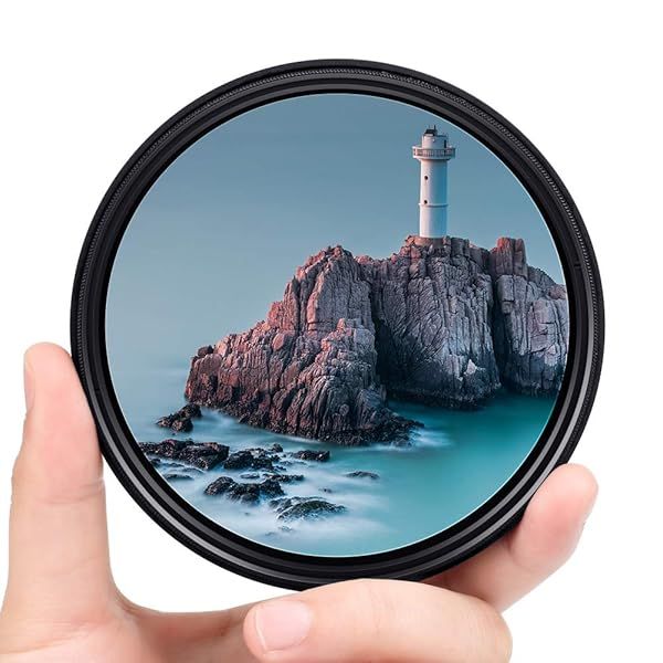 58mm Variable ND Filter - Adjustable ND2-ND400 for Canon, Nikon, Sony, Olympus DSLR Cameras