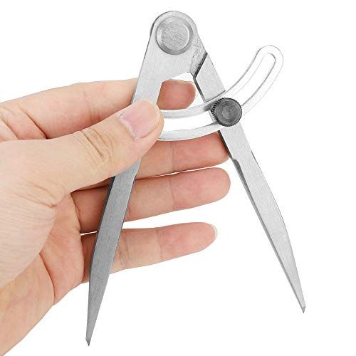 6 Inch Professional Adjustable Lockable Steel Divider for Precision Scriber Geometry Drawing Tool
