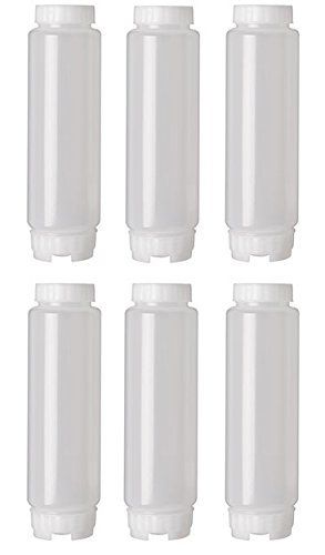6 Pack FIFO 16 oz. Squeeze Bottles - Perfect for Precise Dispensing & Storage