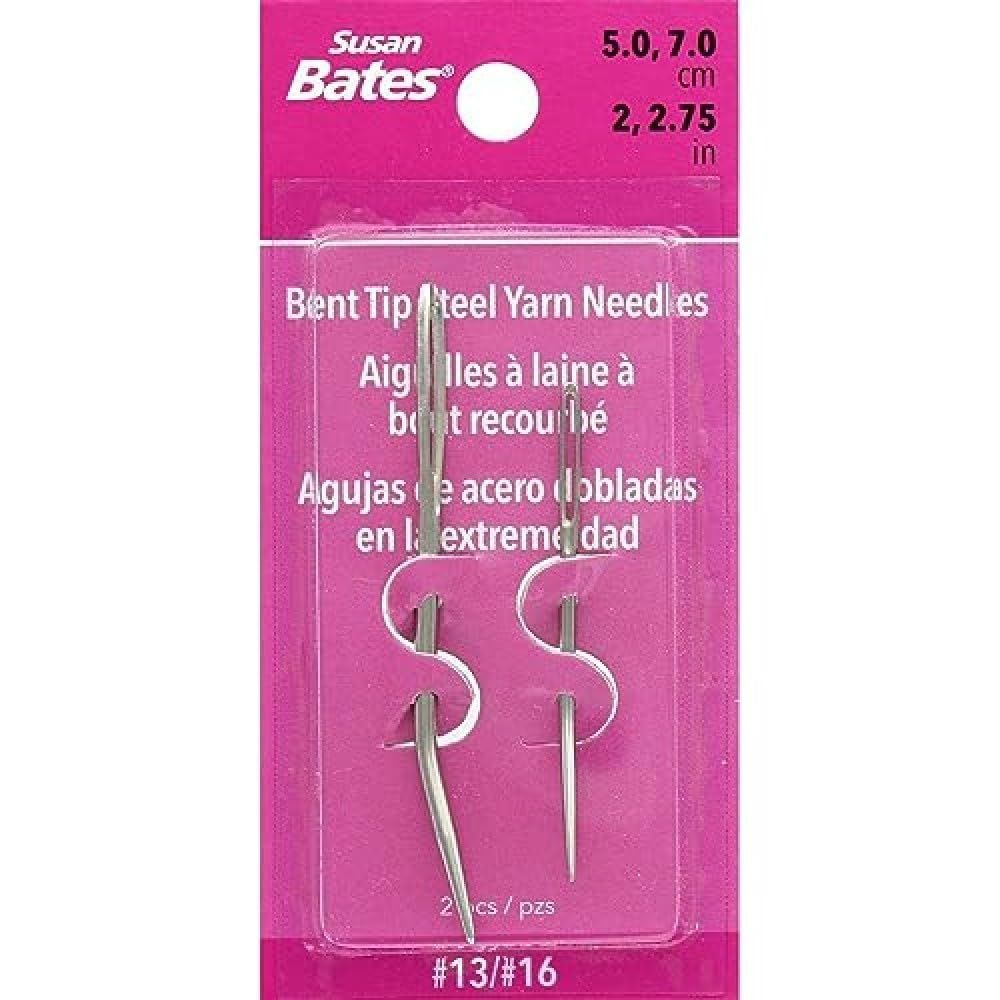 Buy Susan Bates Bent Tip Steel Needles #13 & #16 - Perfect for Knitting & Crochet